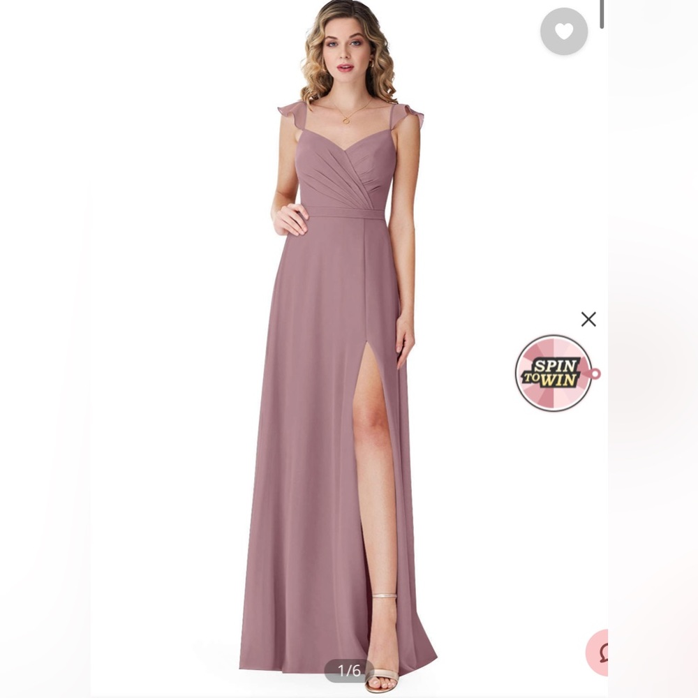 Azazie Emily Bridesmaid Dress Dusty Rose A8